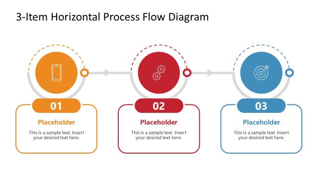 Free 3-Item Process Flow Infographic Diagram Template