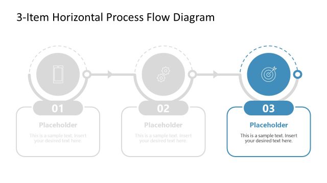 Free 3-Item Process Flow Infographic Slide