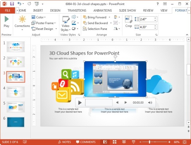 Insert offline video to PowerPoint 2013