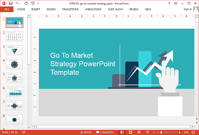 Market strategy PowerPoint template