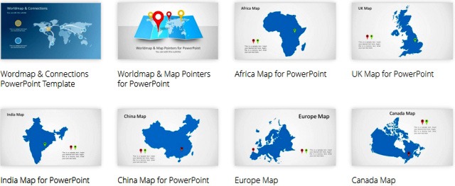 map templates for powerpoint