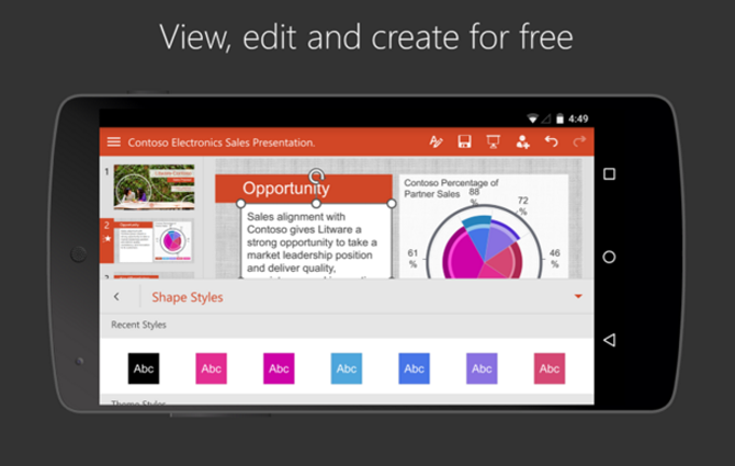 PowerPoint app for Android