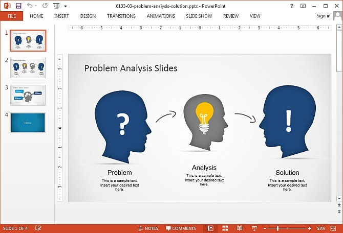 Problem analysis PowerPoint template