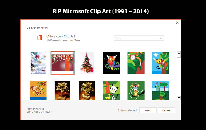 RIP Microsoft Clip Art