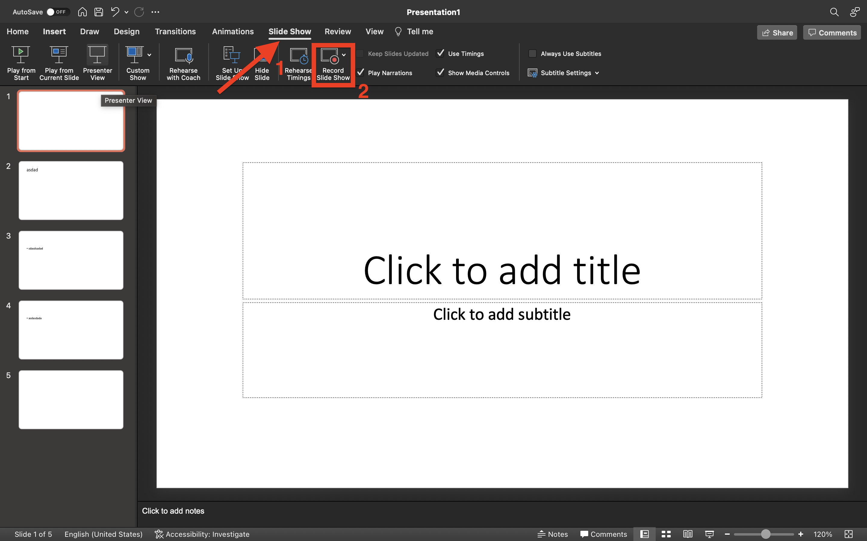 How To Use Record Slide Show In Powerpoint at Andrew Joshua blog