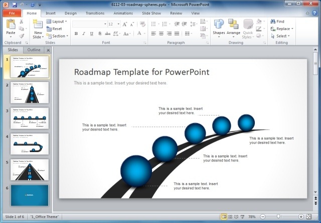 Roadmap Timeline PowerPoint Template