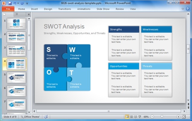 SWOT Analysis Templates for PowerPoint
