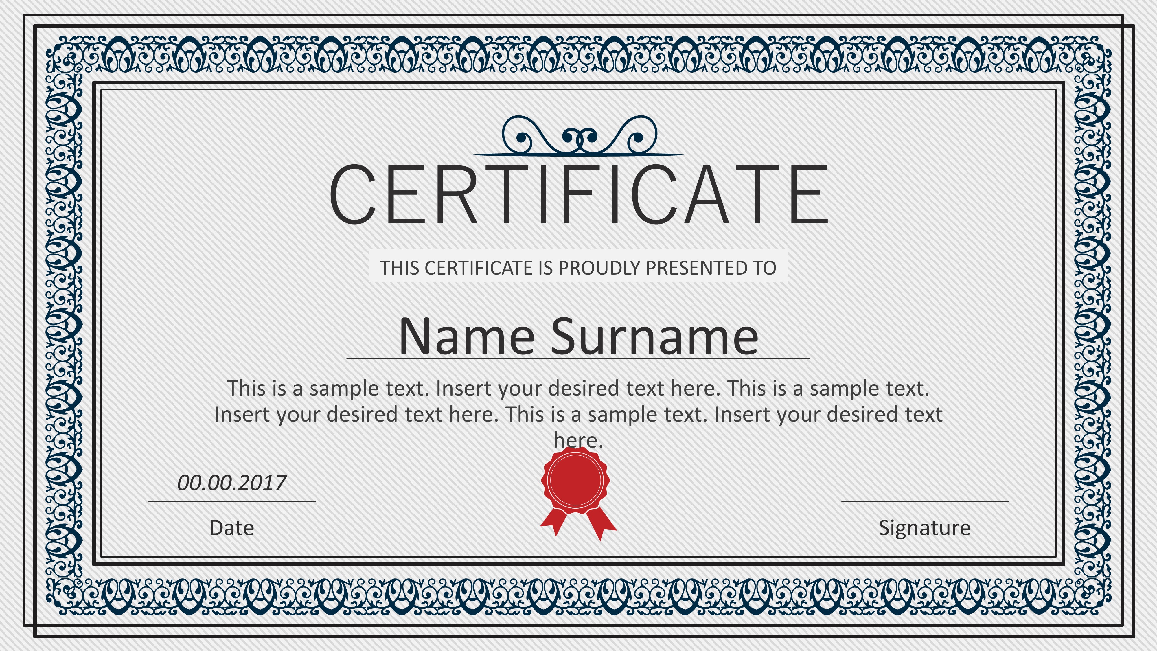 Winner Certificate Template Design