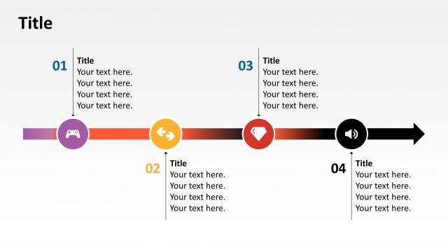 Editable Animated Timeline Horizontal Diagram