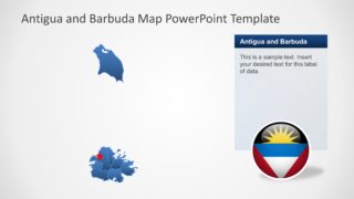Political Outline PowerPoint Map of Antigua and Barbuda