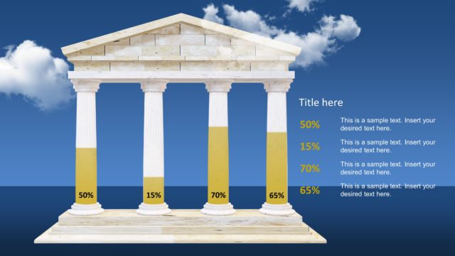 Animated PowerPoint 4 Pillar Diagram