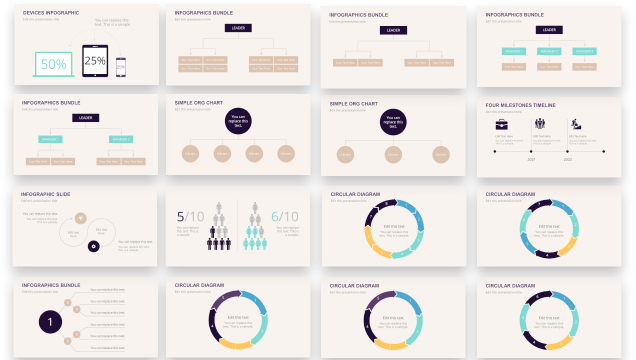 Free 100 Infographics Designs for Presentations