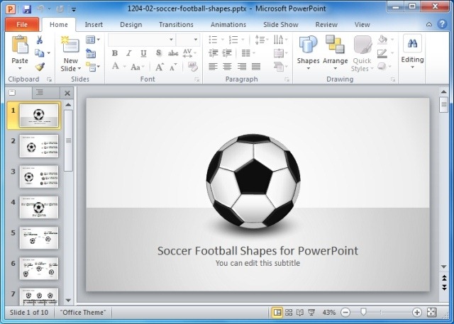 football powerpoint template