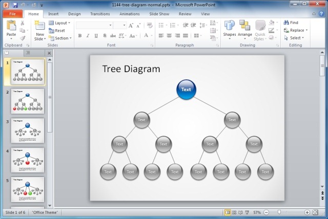 Tree Diagram PowerPoint Template