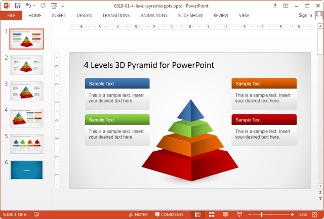 Widescreen slide orientation in PowerPoint 2013