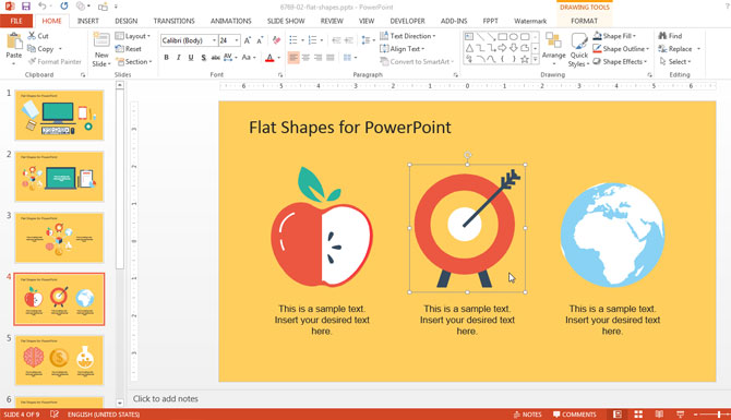Arrow and Target Shape for PowerPoint