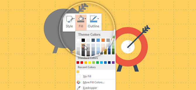 PowerPoint Shape Color Fill Selection
