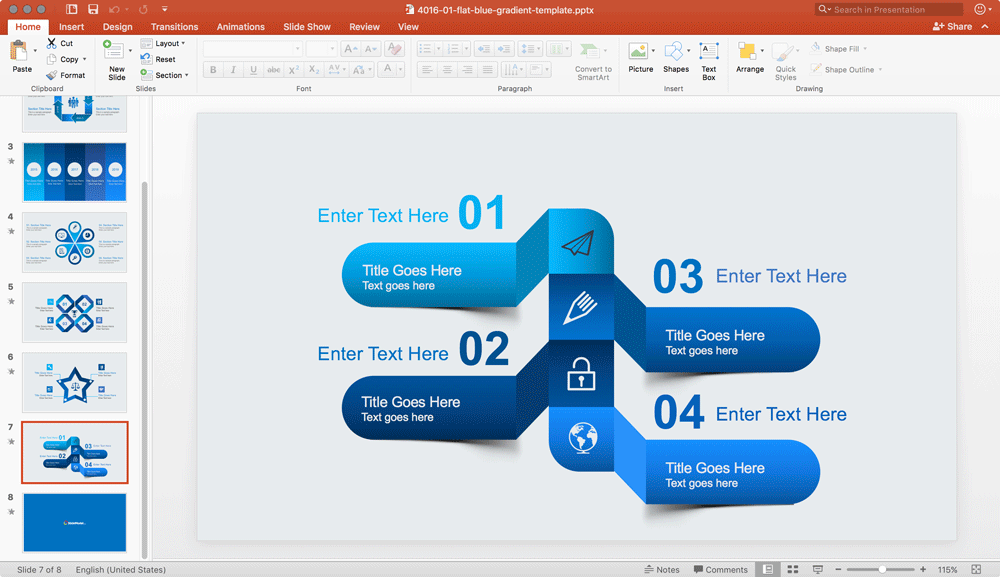 Special layout in PowerPoint to deal with bullet lists