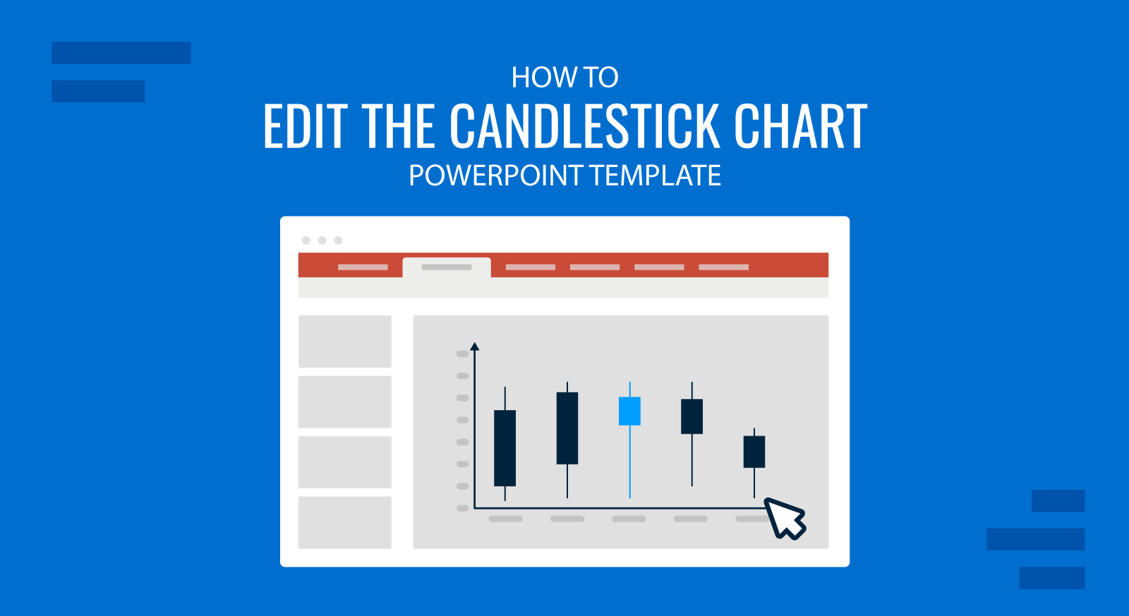 How To Edit the Candlestick Chart PowerPoint Template