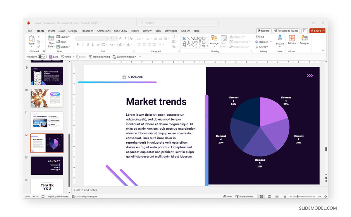 canva presentation in powerpoint exportieren