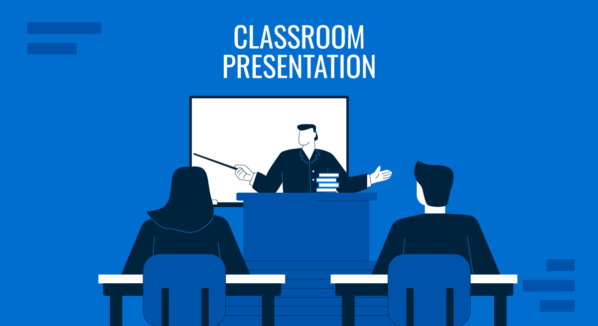 Cover for Classroom Presentation guide by SlideModel