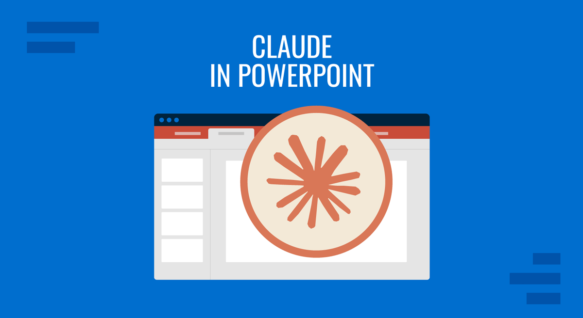 Cover for Claude in PowerPoint guide by SlideModel