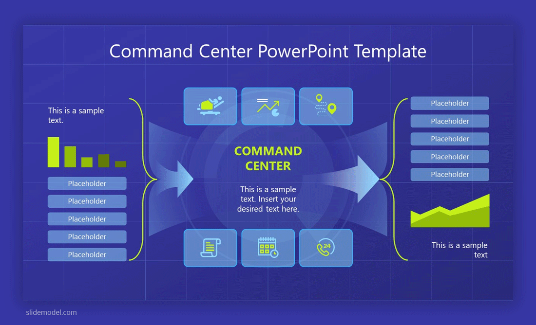 Command Center Dashboard PowerPoint template