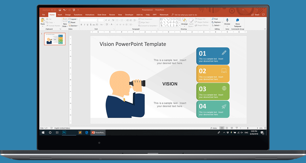 Example of Vision Slide in a Pitch Deck