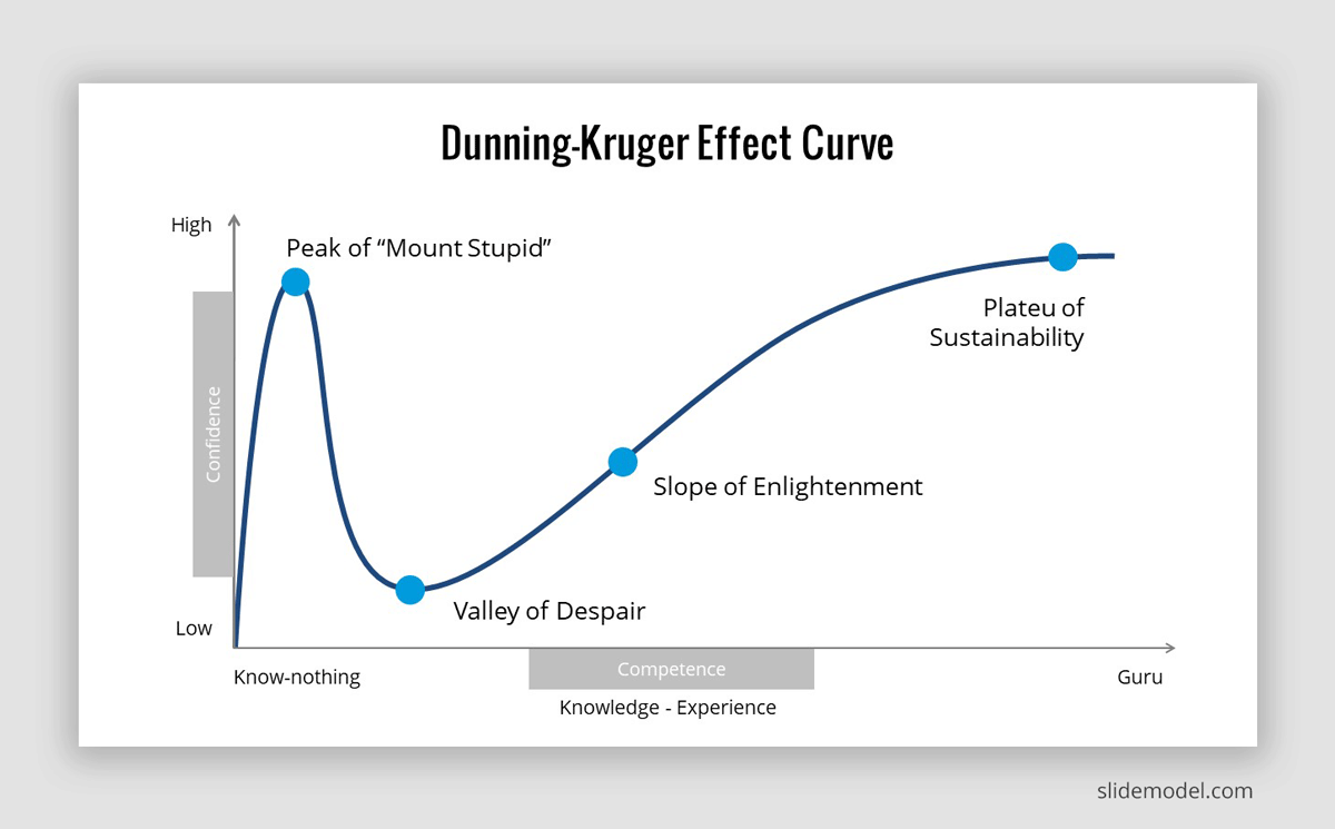 Dunning Kruger-Effect Curve