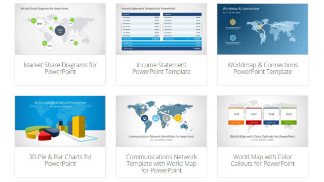 Editable World Map Templates for PowerPoint