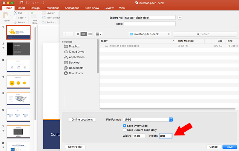 Export PPT to images in Microsoft PowerPoint for Mac