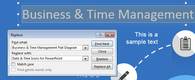 Find & Replace in PowerPoint 2013