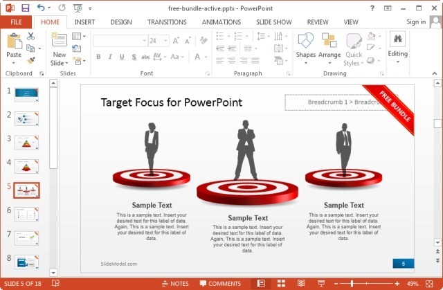 free powerpoint business slide