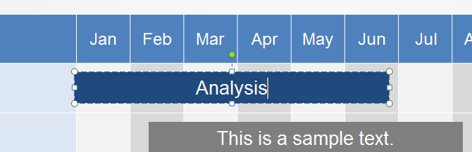 Example of Editing Gantt Chart in PowerPoint