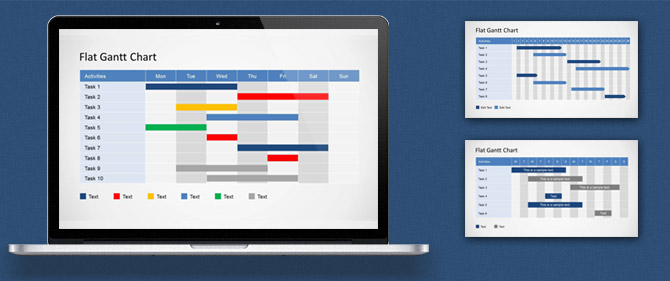 Gantt Chart Template for PowerPoint