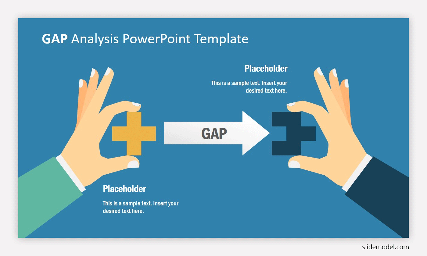 22 Editable PowerPoint Template Diagrams for illustrating Business Gap  Analysis Performance Indicators Tools Methodology with Outline Icons