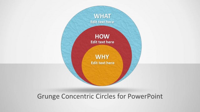 Grunge Concentric Circles for PowerPoint