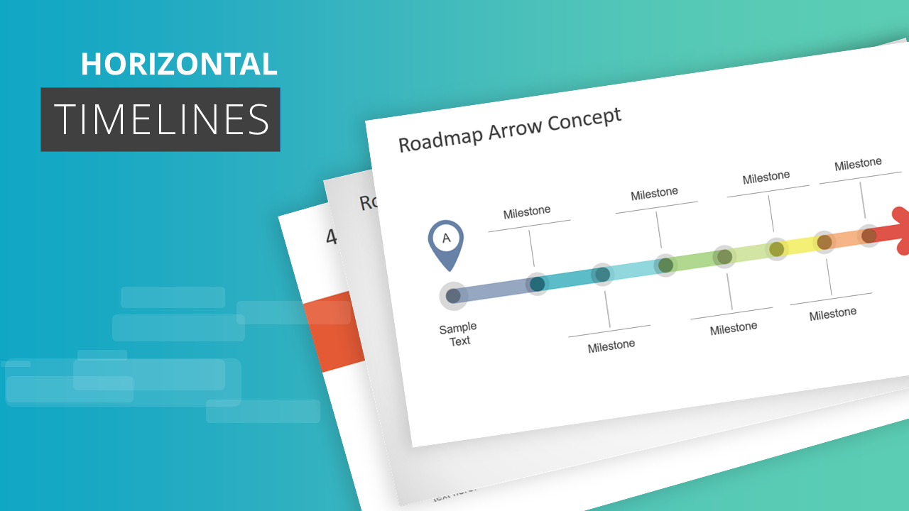 Example of Horizontal Timeline PowerPoint templates by SlideModel.