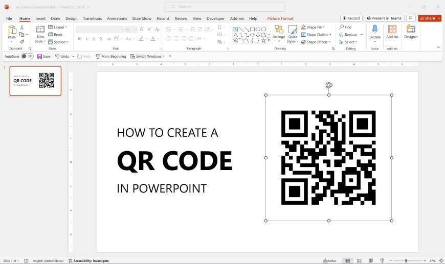 how-to-create-qr-code-powerpoint - SlideModel