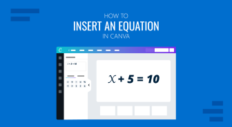 How to Insert an Equation in Canva