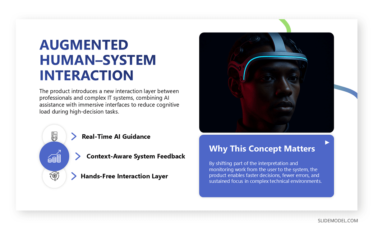 Example of an IT meetup presentation slide