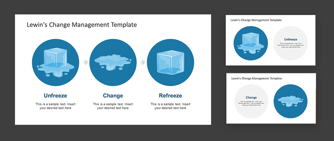 Lewins Change Management Model PPT Template