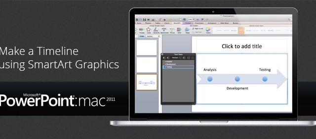 Using SmartArt Graphics to Make a Timeline in PowerPoint 2011 for Mac