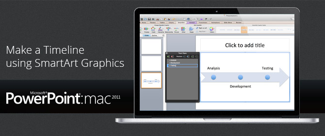 Learn how to make a timeline in PowerPoint for Mac