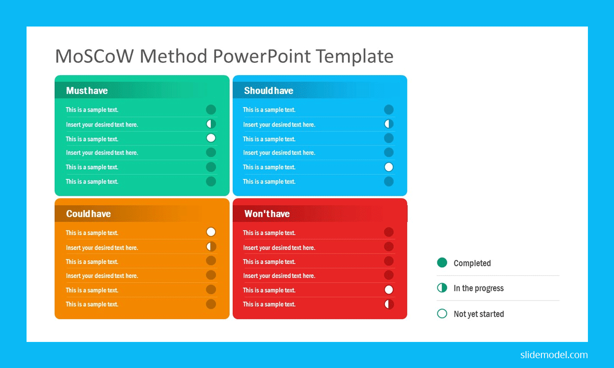 MoSCoW Model for PowerPoint