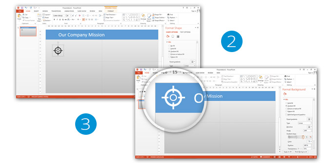 PowerPoint Icons Tutorial My Company Mission