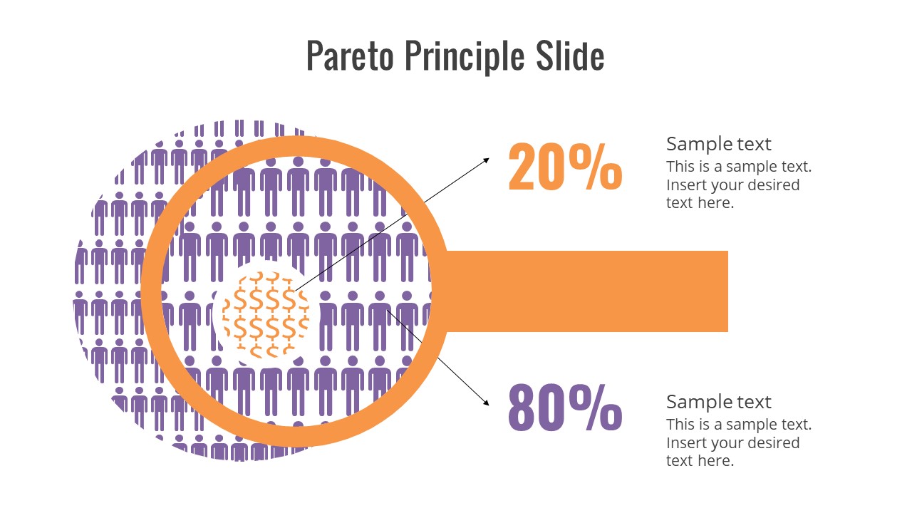 Pareto Principle Slide Illustration