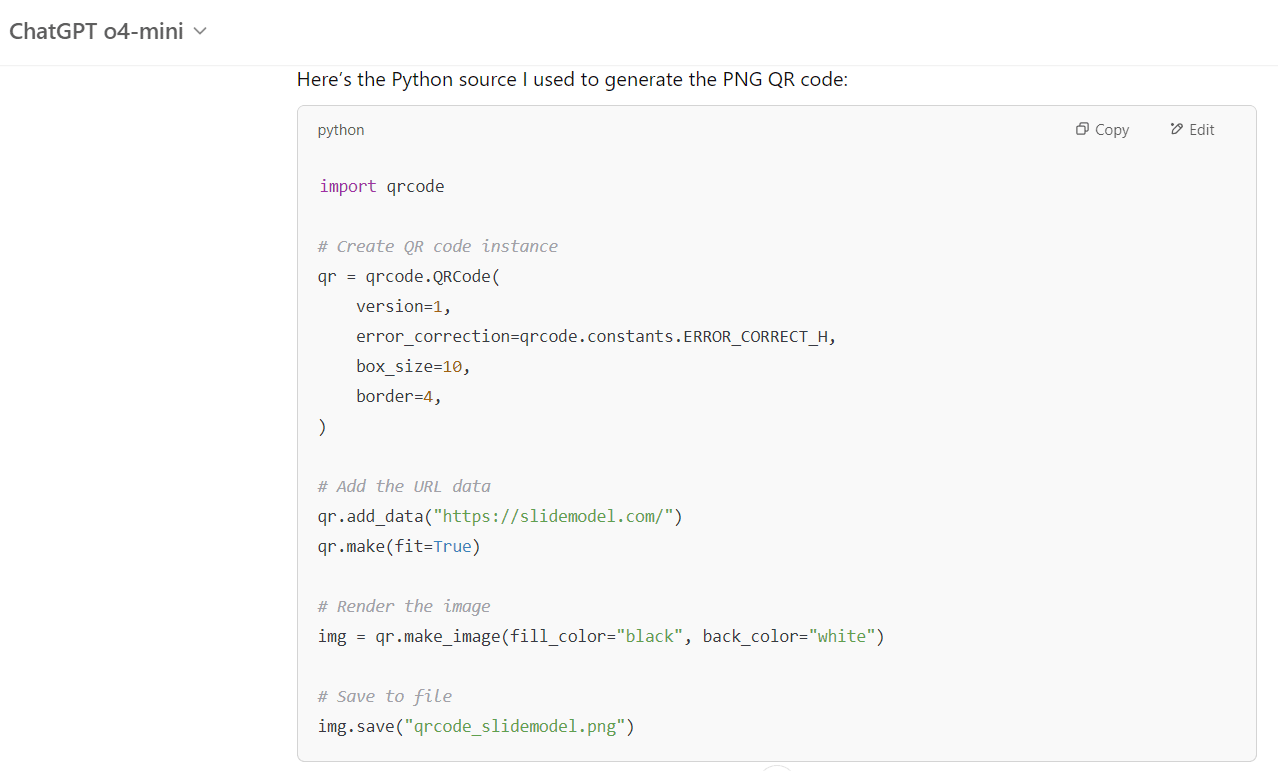 QR Code Generator Python PowerPoint