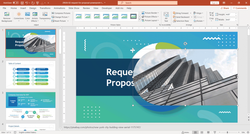 Remove the background slide in PowerPoint