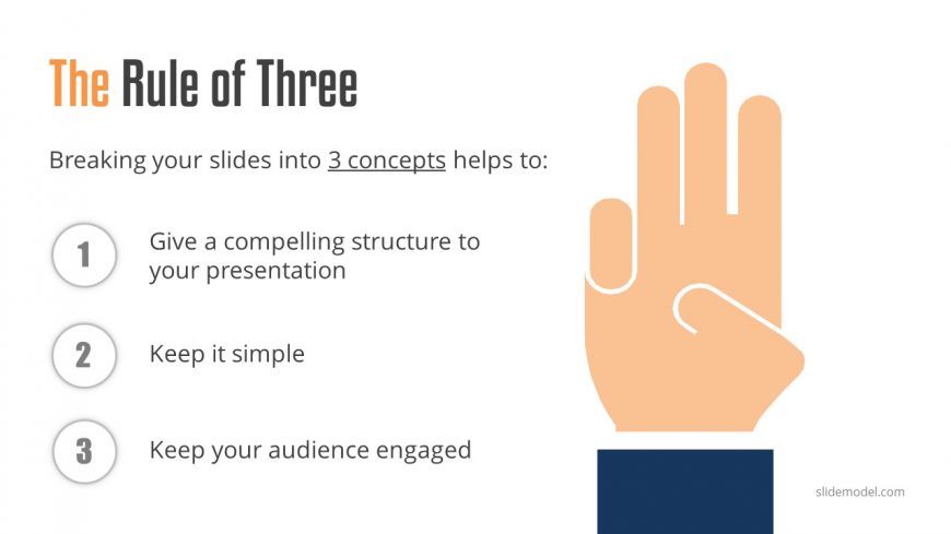 what is the rule of 3 in a presentation